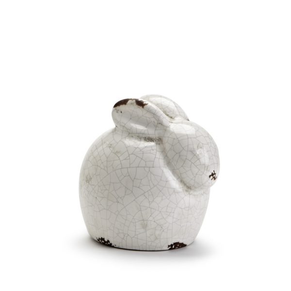 CRACKLED CROUCHING RABBIT