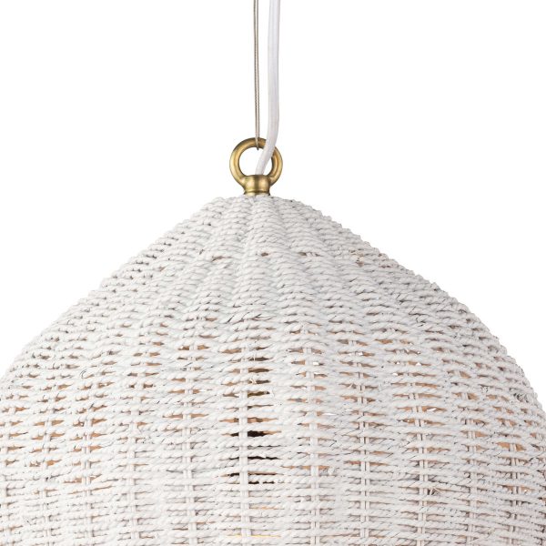 RATTAN PENDANT - WHITE - Image 3