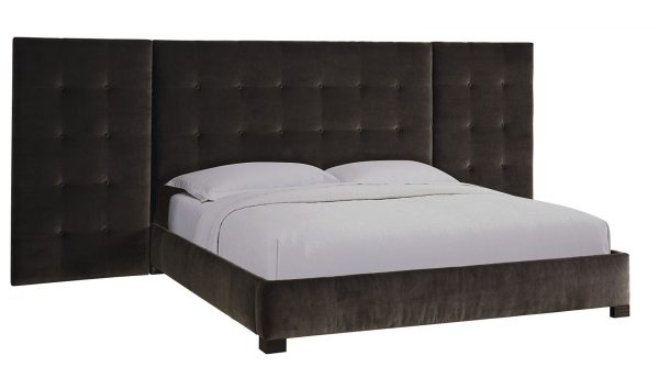 DUNCAN - UPHOLSTERED WING BED - Image 2