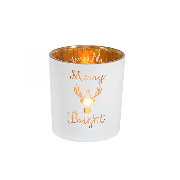 MERRY & BRIGHT VOTIVE HOLDER