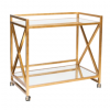 GOLD LEAF BAR CART