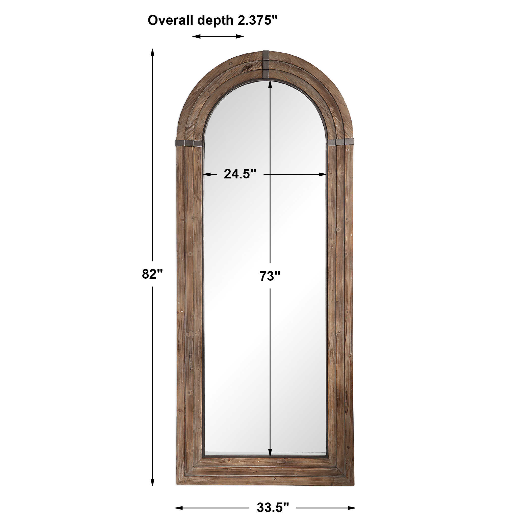 WOOD & IRON ARCHED MIRROR – Façade Interiors & Furniture