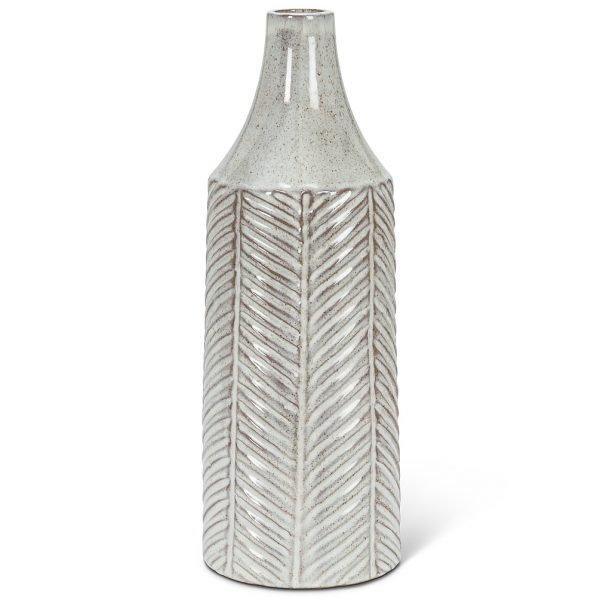 TALL HERRINGBONE VASE