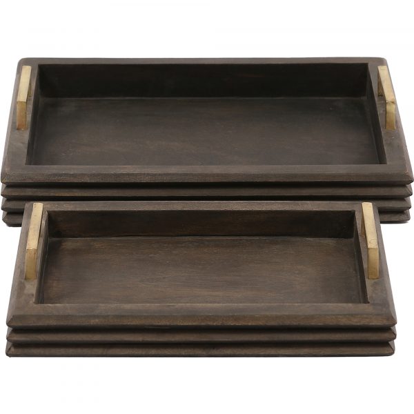 MANGO WOOD TRAYS S/2 - Image 2