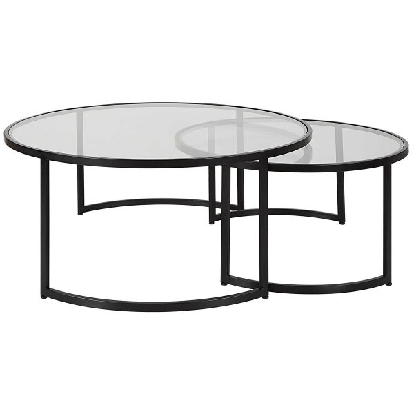 ANETTE NESTING TABLE - BLACK FINISH - Image 4