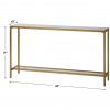 PARIS - ANTIQUED GOLD LEAF CONSOLE TABLE - Image 6