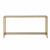 PARIS - ANTIQUED GOLD LEAF CONSOLE TABLE