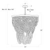 AMBER OMBRE BEADED CHANDELIER - Image 9