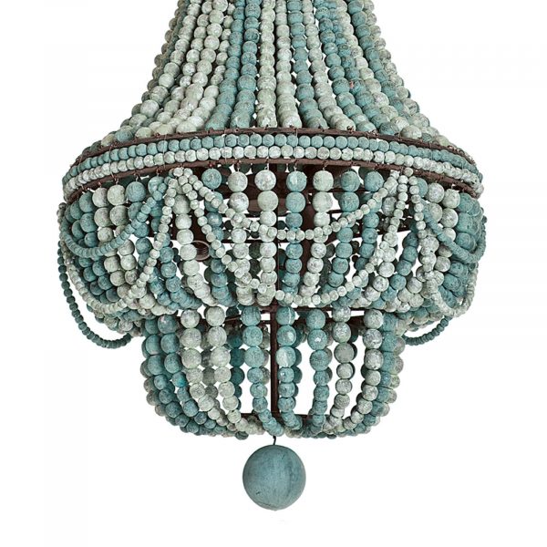 ALESSANDRA BLUE BEADED CHANDELIER - Image 5