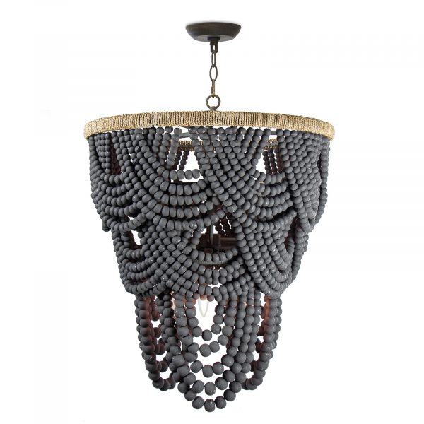 AMBER BEADED CHANDELIER - Image 2