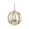 IRIS GOLD LEAF PENDANT - LARGE