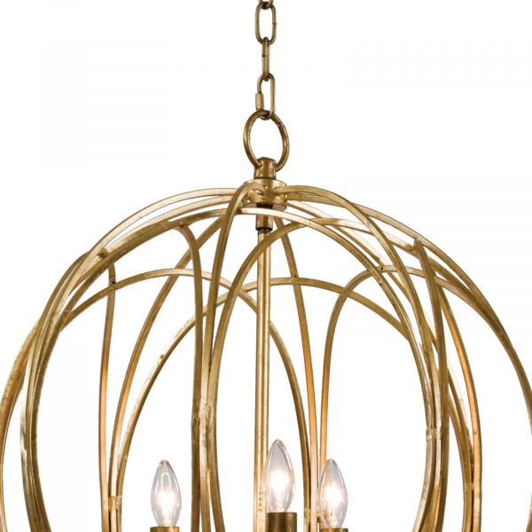 IRIS GOLD LEAF PENDANT - LARGE - Image 3