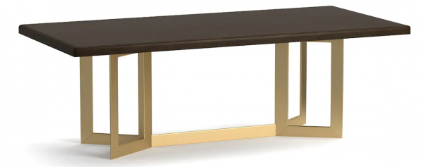 JULIETTE DINING TABLE - BRASS FINISH - Image 2