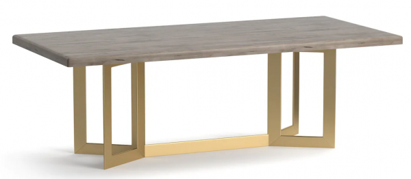 JULIETTE DINING TABLE - BRASS FINISH - Image 3