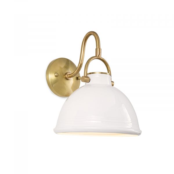 LILLY CERAMIC SCONCE - WHITE FINISH - Image 5