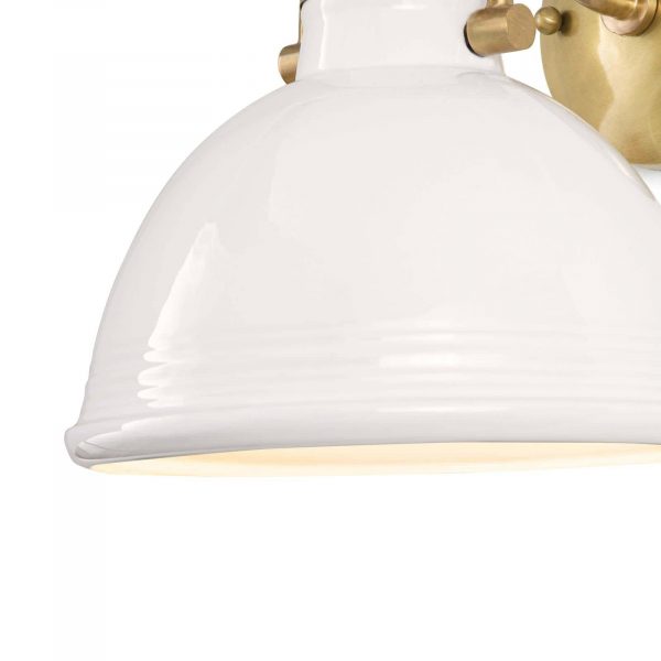 LILLY CERAMIC SCONCE - WHITE FINISH - Image 4