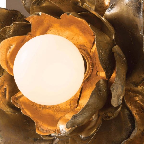 BLOOMING ROSE SCONCE - GOLD FINISH - Image 4