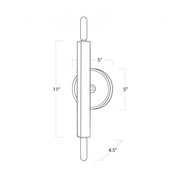 SABER SCONCE - NATURAL BRASS - Image 8