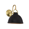 LILLY CERAMIC SCONCE - BLACK FINISH