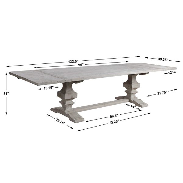 BECK EXTENSION DINING TABLE - Image 10